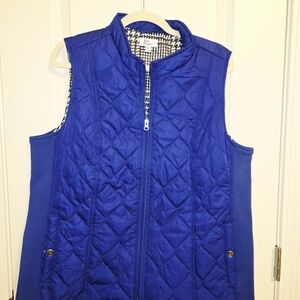 Kim Rogers Royal Blue Quilted Vest